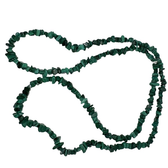 Malachite Chip Bead Strand w/ Double Point | Jewelry Making & Crafts - Picture 4 of 7